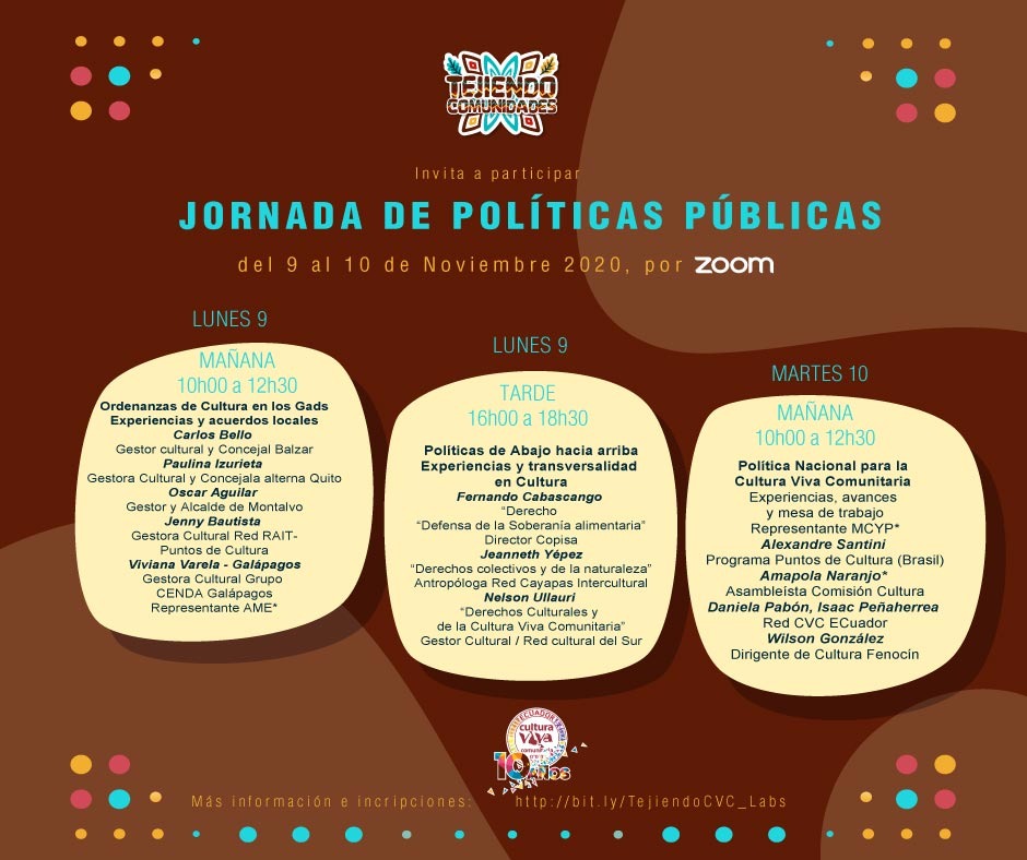 Tejiendo Comunidades invita a la Jornada